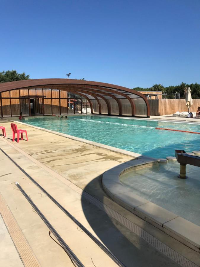 Mobil-home Climatisé 4 personnes camping 5* Lit et mixe Landes Esterno foto