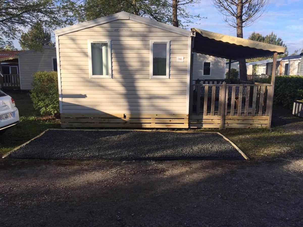 Mobil-home Climatisé 4 personnes camping 5* Lit et mixe Landes Esterno foto
