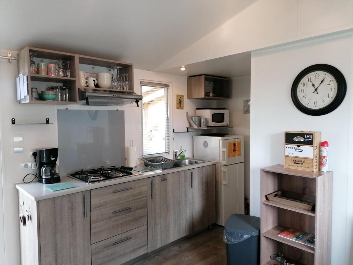 Mobil-home Climatisé 4 personnes camping 5* Lit et mixe Landes Esterno foto