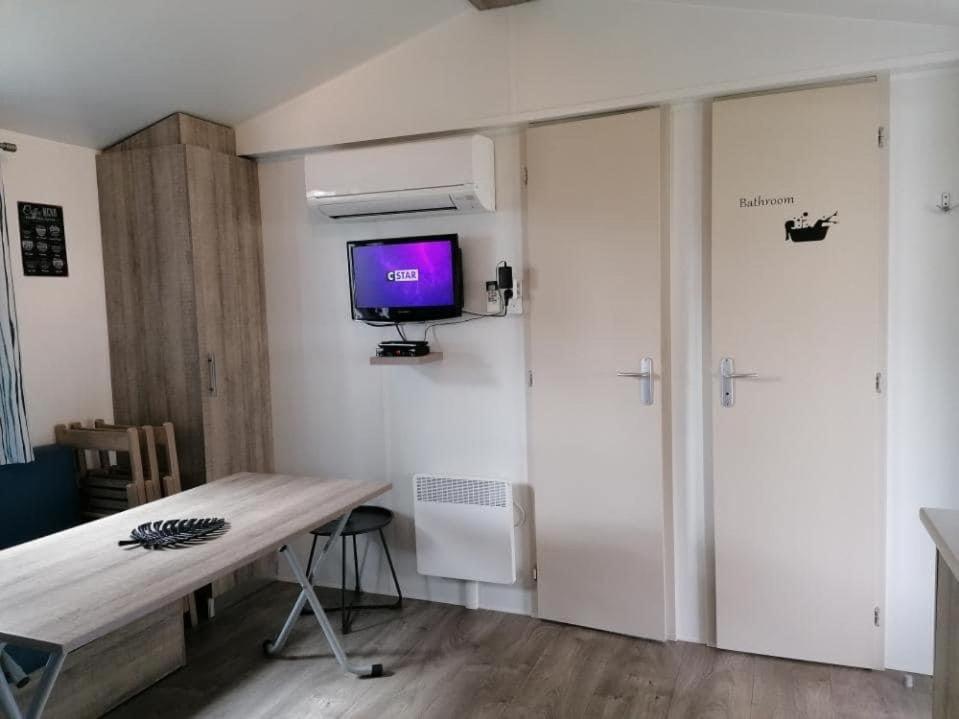 Mobil-home Climatisé 4 personnes camping 5* Lit et mixe Landes Esterno foto