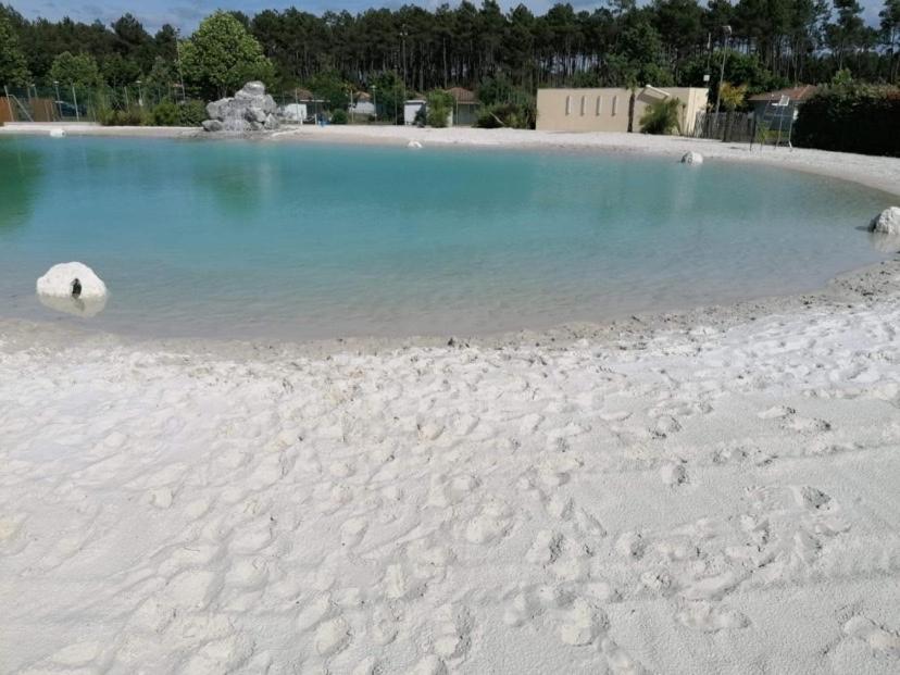 Mobil-home Climatisé 4 personnes camping 5* Lit et mixe Landes Esterno foto